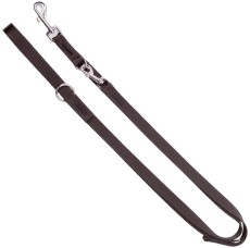 DINGO Extra Smycz przepinana z podwójnej taśmy Czarna 2cm x 220cm