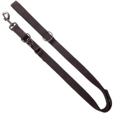 DINGO Qoton Smycz przepinana bawełniana Czarna 20mm x 220cm