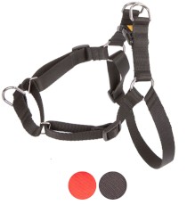 DINGO Easy Walk Szelki z taśmy Czarne Roz.100