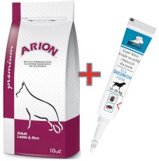 Arion Premium Adult Lamb / Rice 10kg + Krople na KLESZCZE GRATIS !!