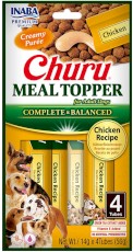 INABA Dog Churu Meal Topper Chicken Recipe Kurczak 4x14g