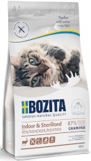 BOZITA Indoor / Sterilised Reindeer Renifer bez zbóż dla kota 400g