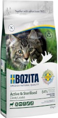BOZITA Active / Sterilised Lamb Jagnięcina bez zbóż dla kota 10kg