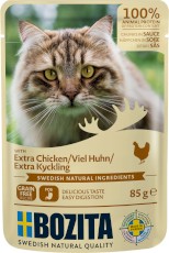 BOZITA Chicken Kawałki Kurczaka w sosie bez zbóż dla kota 85g