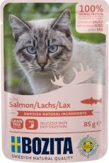 BOZITA Salmon Kawałki Łososia w sosie bez zbóż dla kota 85g