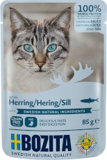BOZITA Herring Kawałki Śledzia w sosie bez zbóż dla kota 85g