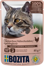 BOZITA Chicken Liver Wątróbka Kurczaka w galaretce bez zbóż dla kota 85g