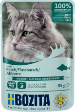 BOZITA Perch Kawałki Okonia w galaretce bez zbóż dla kota 85g