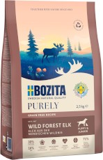 BOZITA Purely Puppy / Junior Elk Łoś bez zbóż dla szczeniąt 2,5kg