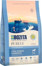 BOZITA Purely Adult Active Renifer bez zbóż dla psa 2,5kg