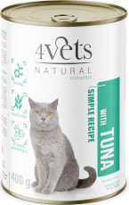 4VETS Natural z Tuńczykiem dla kota 400g