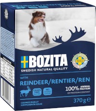 BOZITA Kawałki w galaretce z Reniferem bez zbóż dla psa Tetra Recart 370g