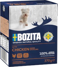 BOZITA Kawałki w galaretce z Kurczakiem bez zbóż dla psa Tetra Recart 370g