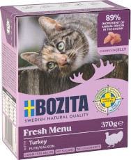 BOZITA Fresh Menu Indyk w galaretce bez zbóż dla kota Tetra Recart 370g