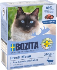 BOZITA  Fresh Menu Renifer w sosie bez zbóż dla kota Tetra Recart 370g