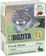 BOZITA Fresh Menu Królik w sosie bez zbóż dla kota Tetra Recart 370g