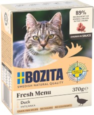BOZITA Fresh Menu Kaczka w sosie bez zbóż dla kota Tetra Recart 370g
