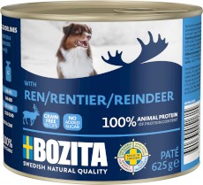 BOZITA Pate Pasztet z Reniferem bez zbóż dla psa Puszka 625g