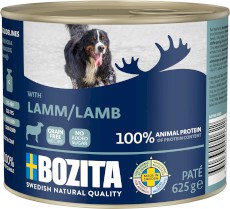 BOZITA Pate Pasztet z Jagnięciną bez zbóż dla psa Puszka 625g