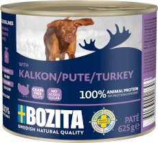 BOZITA Pate Pasztet z Indykiem bez zbóż dla psa Puszka 625g