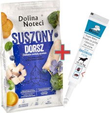 DOLINA NOTECI Premium SUSZONY Dorsz dla psa 9kg + Krople na KLESZCZE GRATIS !!
