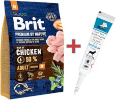 BRIT Premium by Nature Adult Medium 8kg + Krople na KLESZCZE GRATIS !!