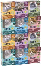 BOZITA Fresh Menu MIX w galaretce bez zbóż dla kota Tetra Recart 12x370g