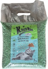 KITTY KISS Żwirek sojowy zbrylający Trawa 3kg