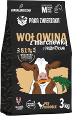 PAKA ZWIERZAKA Wołowina z Marchewką M bez zbóż 3kg