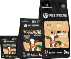 PAKA ZWIERZAKA Wołowina z Marchewką M bez zbóż 1,5kg