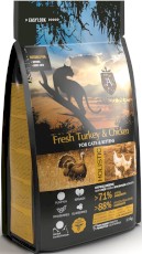 AMBROSIA Cat Kitten / Adult Fresh Turkey / Chicken Świeży Indyk i Kurczak 1,5kg
