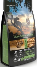 AMBROSIA Cat Senior / Adult Sterilized Light Fresh Turkey / Herring Świeży Indyk i Śledź 1,5kg