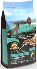 AMBROSIA Dog Puppy Mediterranean Fresh Sardine / Herring Świeże Ryby 1,5kg