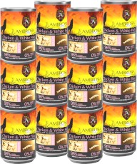 AMBROSIA Dog Puppy Growth Chicken / White Fish Kurczak i Białoryby bez zbóż 12x400g