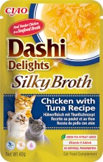 INABA Cat Dashi Delights Kawałki Kurczaka z Tuńczykiem w bulionie 40g