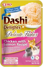 INABA Cat Dashi Delights Kawałki Kurczaka z Łososiem w galaretce 40g