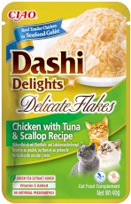 INABA Cat Dashi Delights Kawałki Kurczaka z Tuńczykiem i Przegrzebkami w galaretce 40g