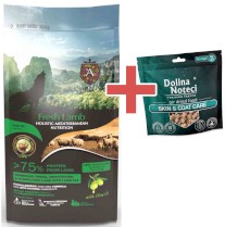 AMBROSIA Dog Adult Mediterranean Fresh Lamb Świeża Jagnięcina 1,5kg + GRATIS DOLINA NOTECI