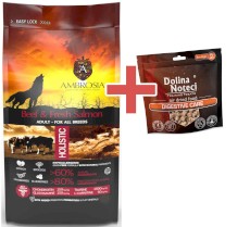 AMBROSIA Dog Adult Beef / Fresh Salmon Wołowina i Świeży Łosoś 2kg + GRATIS DOLINA NOTECI