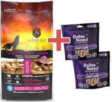 AMBROSIA Dog Puppy Large Growth Fresh Chicken / Salmon Fish Świeży Kurczak i Łosoś 12kg + GRATIS DOLINA NOTECI