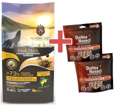 AMBROSIA Dog Adult Sensitive Mediterranean Fresh Duck Świeża Kaczka 5kg + GRATIS DOLINA NOTECI