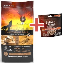AMBROSIA Dog Adult Sensitive Fresh Turkey / Rabbit Świeży Indyk i Królik 2kg + GRATIS DOLINA NOTECI