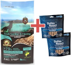 AMBROSIA Dog Puppy Mediterranean Fresh Sardine / Herring Świeże Ryby 5kg + GRATIS DOLINA NOTECI