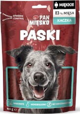 PAN MIĘSKO Paski Kaczka dla psa 100g