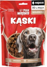 PAN MIĘSKO Kąski Wołowina dla psa 100g