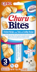INABA Cat Churu Bites Chicken Tuna Scaloop Przegrzebki 3x10g