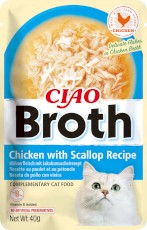 INABA Cat Ciao Broth Kurczak i Przegrzebki 40g