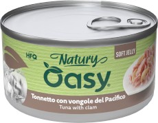 OASY Cat Natury Soft Jelly Tuńczyk Małże w galaretce Puszka 150g