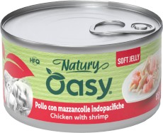 OASY Cat Natury Soft Jelly Kurczak Krewetki w galaretce Puszka 85g
