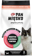 PAN MIĘSKO Digestive / Hairball Control dla kota 3kg